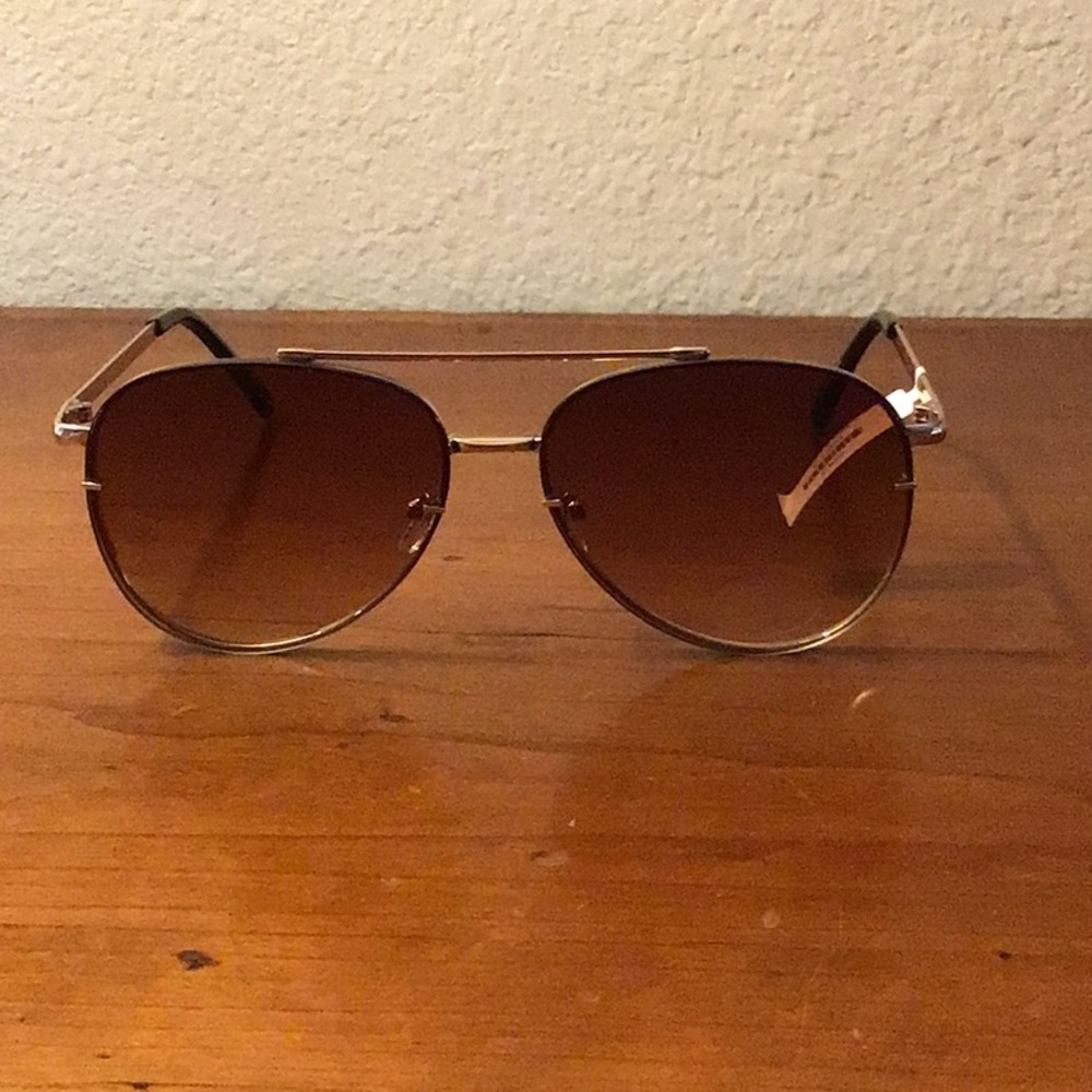 NWT Brown and Gold Sunglasses